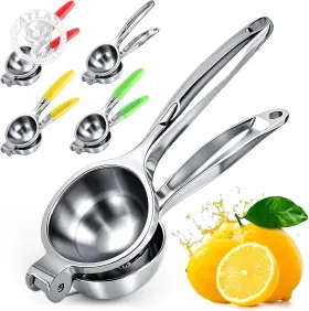 Puptily 313041931906 Lemon Squeezer Large Juicer Stainless Steel Heavy Duty Manual C