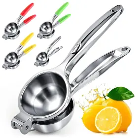 Puptily 717504537771 Lemon Squeezer Extra Large Juicer Stainless Steel Heavy Duty