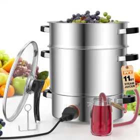 Sgzg-191755 Pyy Steam Juice Extractor Electric- 11 Quart Fruit Vegetables Juicer For Cann Inch
