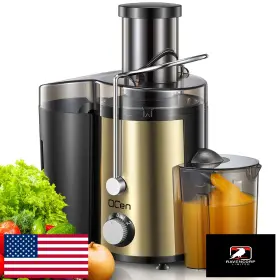 B0cbtxkf7n Qcen 800w Centrifugal Juicer Extractor 3 Inch Wide Mouth Easy Clean Stainless Steel G