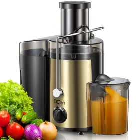 B0cbtzb1bb Qcen Juicer Machine 500w Centrifugal Extractor Wide Mouth 3 Inch Feed Chute F