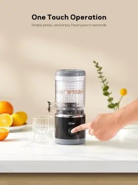 Fe002b Qcen Citrus Juicer Machine Automatic Orange Squeezer High Juice Black #2
