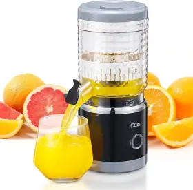Fe002b Qcen Citrus Juicer Machine Automatic Orange Squeezer High Juice Black