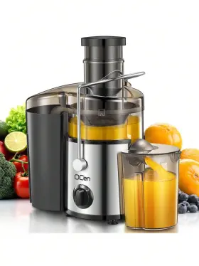 Qcen26050411 Qcen Juicer Machine 500w Centrifugal Extractor 3 Inch Wide Mouth Whole Fruits Veggie