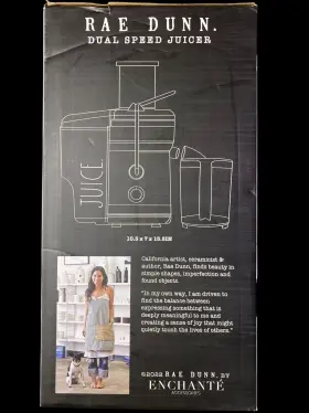 Rae Dunn 192598906359 Juice Machine 650 Peak Watt 1 L Capacity Large Mouth Juicer New In Box #3
