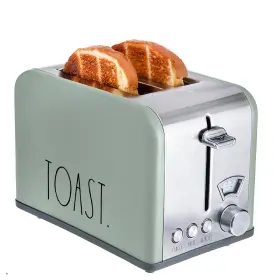 B0dd7zqv1b Rae Dunn 2-slice Toaster Stainless Steel Wide Slot 5 Browning Levels Toast