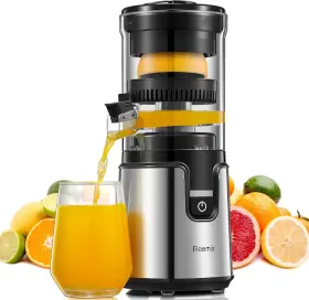 Reemix-d-8115a Reemix Electric Citrus Juicer Lemon Squeezer With Brushed Stainless Sliver