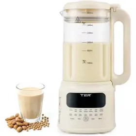Relyblo 744759294456 800 W 50 Oz. White Stainless Steel Masticating Juicer Nut Milk Maker With Preset