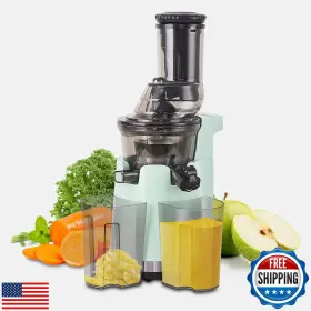 Aicokamr516-1 Ricodo Cold Press Juicer Slow Masticating Machines 3.2 Inch Large Feed Chute 25