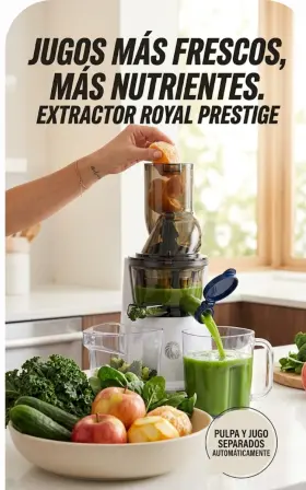 Royal Prestige 5863 Extractor Juicer 200w 16oz Pulp Separation White/black