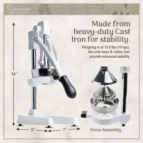 Sana 594179164493 Commercial Citrus Press Heavy-duty Manual Juicer For All Types Of #3