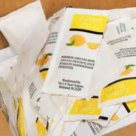 Sauer 052500063160 Lemon Juice 4 Gram 200 Per Case #2