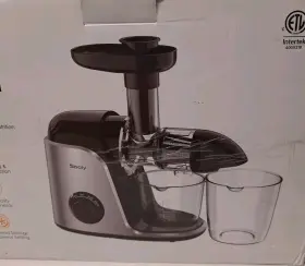 Js3007 Sboly Slow Juicer Two-speed And Reverse 80 Rpm Silver/black Less Foaming