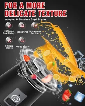Scoky 093337509858 Portable Blender Personal Usb Rechargeable Mini For Shakes #3