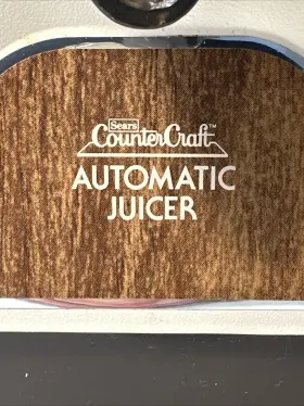 834881 Sears Vintage Counter Craft Automatic Citrus Juicer Usa Complete Tested Works #2