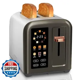 B09hm4n4bt Seedeem 2-slice Toaster Full Touch Control Lcd Display And 50% Faster Toasting