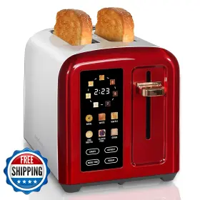 B09hmhbxdc Seedeem 2-slice Toaster Full Touch Control Lcd Display 50% Faster Toasting