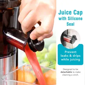 Sjv-107-a Shine 009375711368 Kitchen Co Cold Press Slow Masticating Juicer Stainless Steel #3