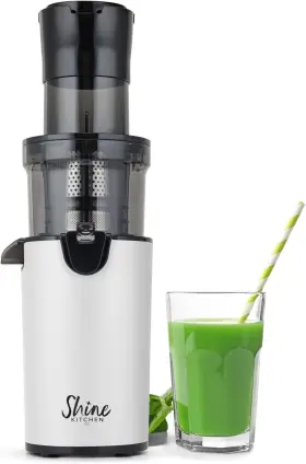 Sjx-1wh-a Shine Sjx-1 Easy Cold Press Juicer Xl Feed Chute Compact Body White