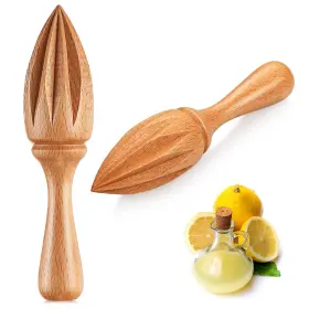 Ae-sieral-4271 Sieral 1 Pcs Wooden Citrus Reamer Lemon Hand Juicer Beech Handheld Kitchen Juicing Tool