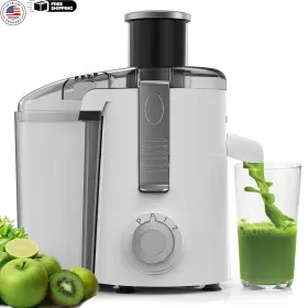 Sifene 445005476420 Compact Centrifugal Juicer 3-speed Fruit And Vegetable Extractor White
