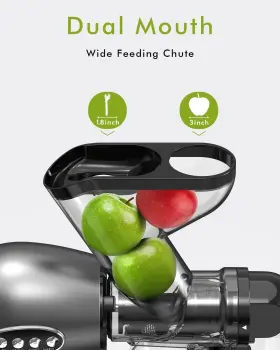 Sifene 712679918028 Cold Press Juicer Quiet Easy To Clean Non-bpa Slow Masticating Juic #2