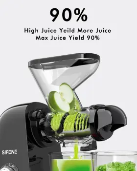 Sifene 712679918042 Cold Press Juicer Machine Compact Single Serve Slow Masticating Vege #3