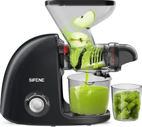 Sifene 718430186378 Slow Masticating Cold Press Juicer Machines For Fruit And Vegetable Juice Yiel