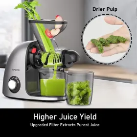 Sifene 718430186439 Dual Mouth Cold Press Juicer Slow Masticating Machines For Fruit And Ve #3