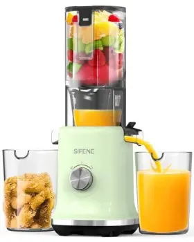 Sifene 718430187580 Whole Fruits Cold Press Juicer Machines 4.3-inch 110mm Powerful Wide Mouth