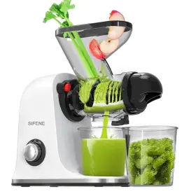 Sifene 744784828701 150w Cold Press Juicer Machine Dual Chutes Bpa-free - Scratch And Dent