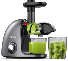 Sifene 744784828923 Slow Masticating Juicer Machines Cold Press With Reverse Function Celery Ju
