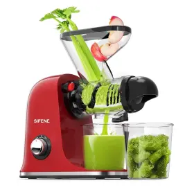 Sifene 744784830216 Cold Press Juicer Machine Slow Masticating Vegetable And Fruit Juice
