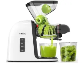 Sifene 744784913506 Slow Masticating Juicer White Large