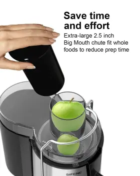 Sifene 768484607091 Juicer Machines Big Mouth Large 3 Inch Feed Chute For Whole Fruits And Vegetable #2