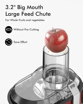 Amr518f Sifene 800w Centrifugal Juicer Machine Stainless Steel Light Red #2