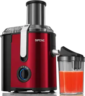 Amr518f Sifene 800w Centrifugal Juicer Machine Stainless Steel Light Red