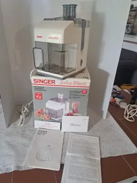 0nce Singer 037431253446 Vintage Juice Giant Extractor Juicer #774 Box And Manual Used