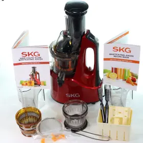 2088a Skg Vertical Wide Mouth Slow Masticating Cold Press Juicer E-z Clean Plus Accs