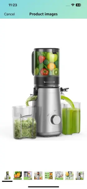 B0f65yqd1b Smallhoo Juicer Machine Cold Press 5.8 Inch Wide Chute For Whole Fruits And Veggies Bpa Free