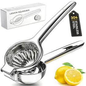 Sopito Stjjb019j Lemon Squeezer All 304 Stainless Steel Juicer Heavy Duty Large Citrus