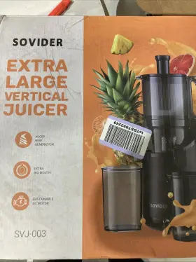 Svj-003 Sovider Slow Masticating Juicer Extra Large Feeding Chute High Juice Yield