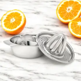 Stainlesslux 049666736014 73601 Brilliant Stainless Steel Juicer/fruit Squeezer - Fine Houseware For Yo