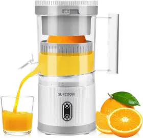 Supcooki 726084322622 Electric Citrus Juicer Rechargeable Machine With Usb Cable And Cleaning