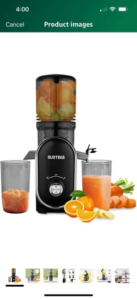 Mp-820k Susteas Cold Press Juicer 300w 5.3 Inch Large Feed Chute 1.5l Capacity Automatic