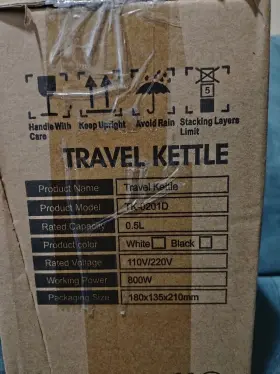 Tk-0201d T-magitic Portable Electric Kettle Dual Voltage 110v/220v Stainless Steel Mini Travel Ket #3