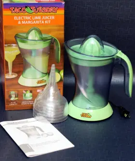 Taco Tuesday 082677002068 Electric Lime Juicer And Margarita Maker Kit