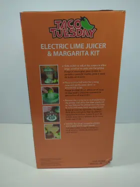 Ttlj3lg Taco Tuesday Electric Lime Juicer And Margarita Kit Holds 32-oz. Brand New #2
