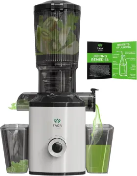 200w Tagr Vitality 705353919213 Cold Press Juicer Masticating Slow 4.25 Inch Large Feed Chute Fits Who