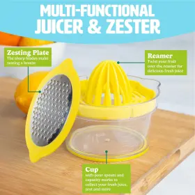 Tasty 741393010862 4-in-1 Citrus Juicer And Zester Multifunctional Kitchen Gadget Dishwa #2